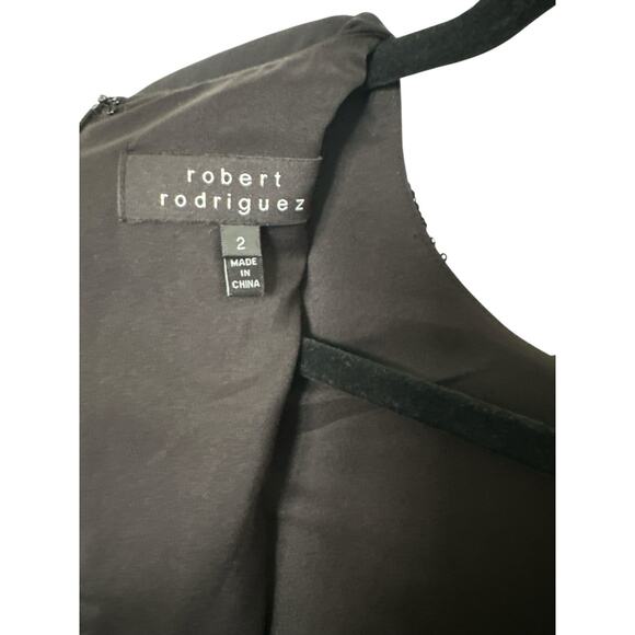 ROBERT RODRIGUEZ BLACK Dress95%SILK-5%Spandex Size 2 Vintage Y2K COCKTAIL - Picture 4 of 13